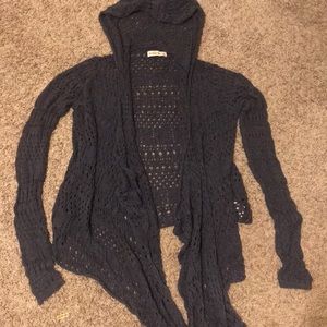 Abercrombie & Fitch navy sweater cardigan
